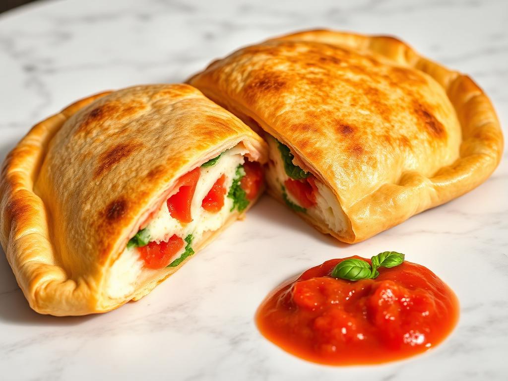 Calzones at Bridgeport's Pizza